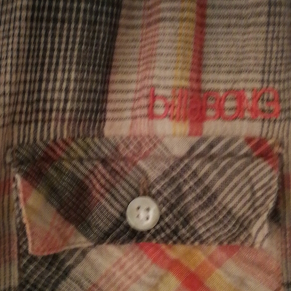 Billabong Plaid Long Sleeve Top - Picture 9 of 12